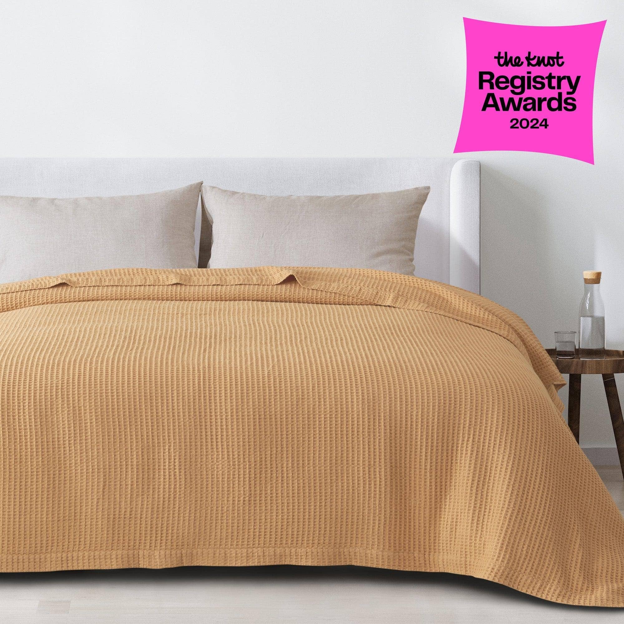 BH Collective - Wholesale Bedding Blanket - Bed Blanket - 100% Cotton Waffle Weave - Mikala Collection5