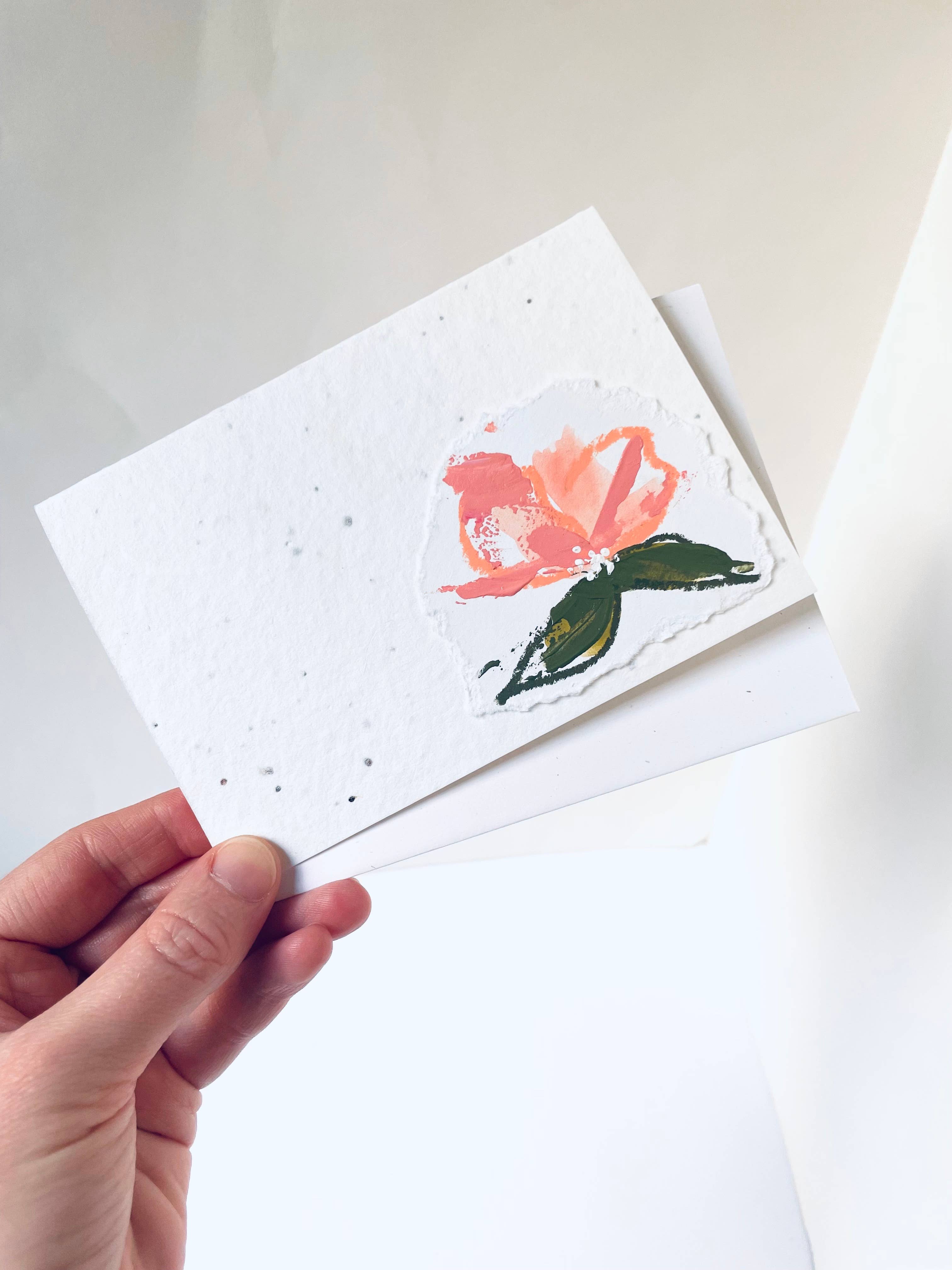 Atelier By Cat - Vendita all'ingrosso Biglietti di auguri generici - Biglietti di carta seminabile dipinti a mano, ecologici piantabili4