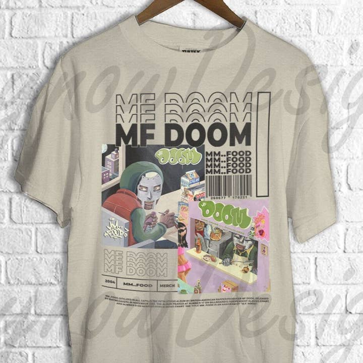 TheKingShirt - Wholesale T-Shirt (Graphic) - Unisex - Vintage MF DOOM MM..Food Poster Graphic Tee2
