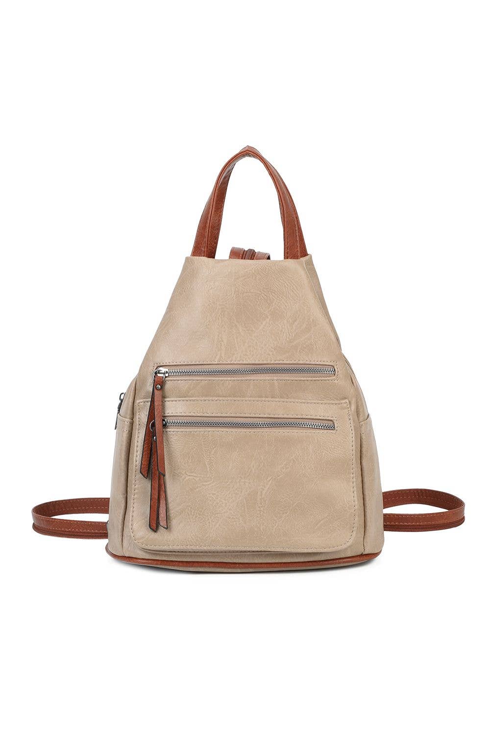 Ellas Trading - Wholesale Backpack - Unisex - Convertible Backpack PU Leather School Travel12