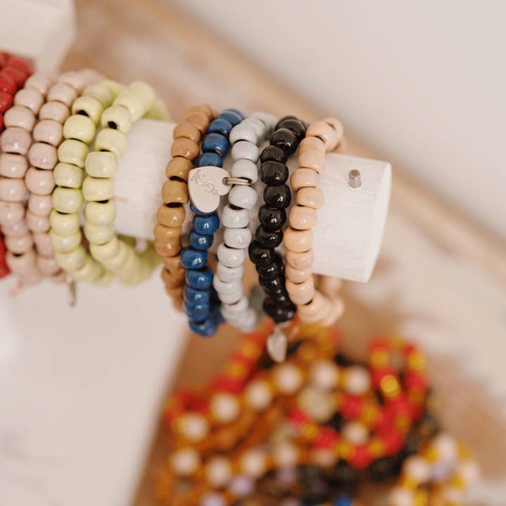 Simbi - Wholesale Beaded Bracelet - NEW Small Glazed Beaded Bracelets1