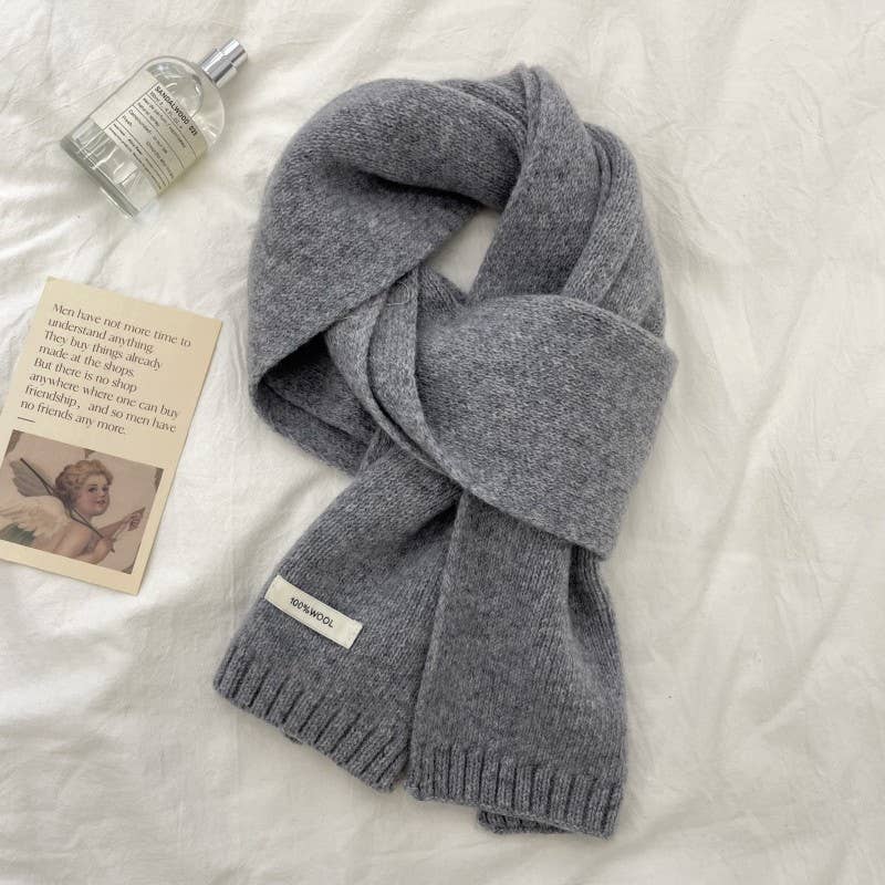 Little Trendy - Wholesale Scarf - Unisex - Wool solid color scarf for men and women7