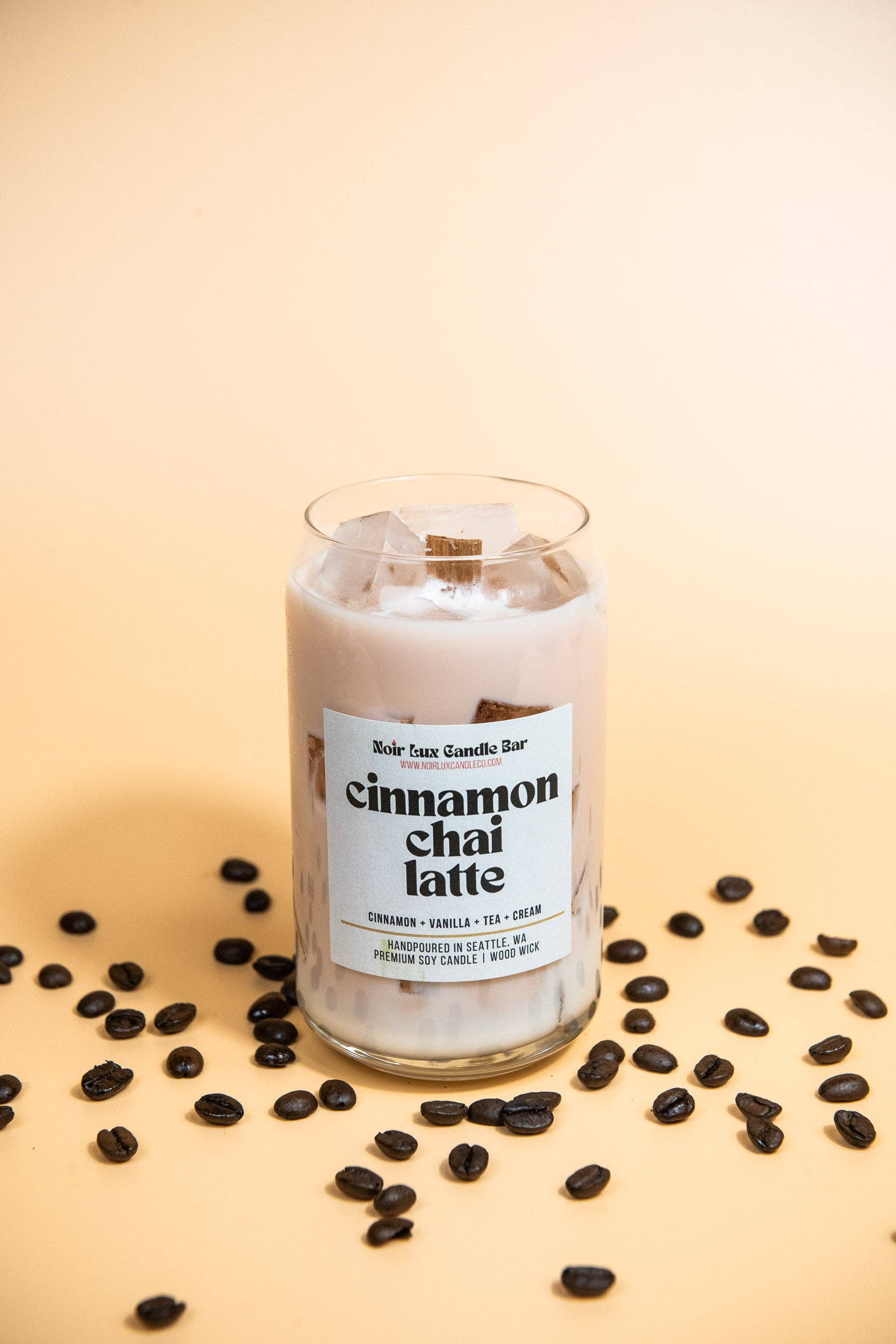 Noir Lux Candle Co - Wholesale Jar/Filled Candle - Iced Cinnamon Chai Latte Coffee Candle1