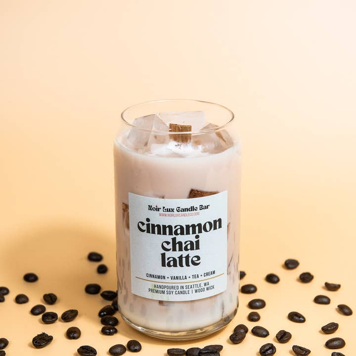 Noir Lux Candle Co - Wholesale Jar/Filled Candle - Iced Cinnamon Chai Latte Coffee Candle1