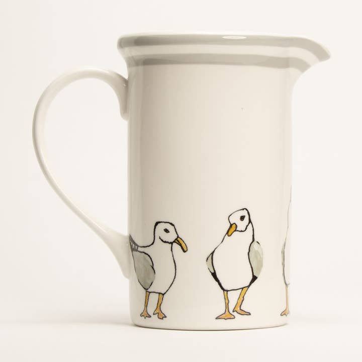 Seagulls Pitcher for wholesale by Shard at Home