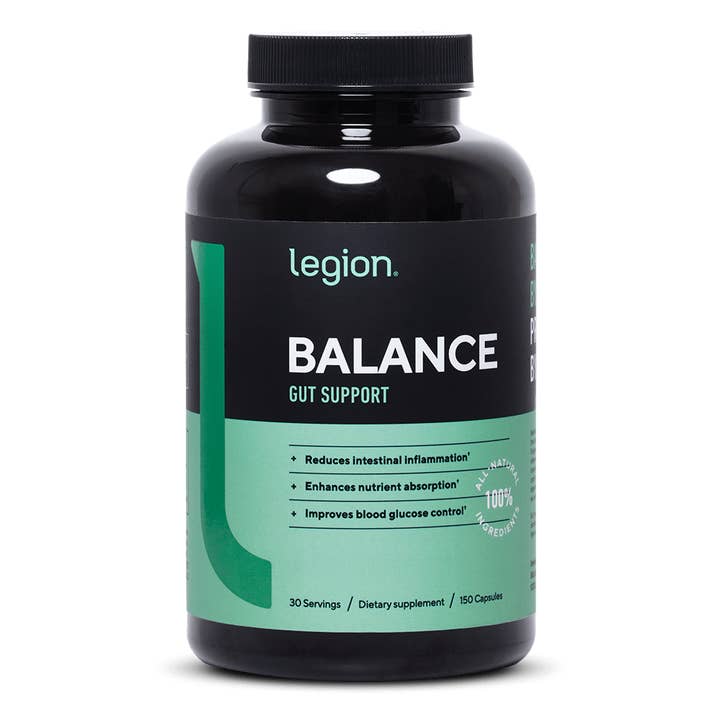 Balance Gut Health Supplement for wholesale by Legion Athletics, Inc.