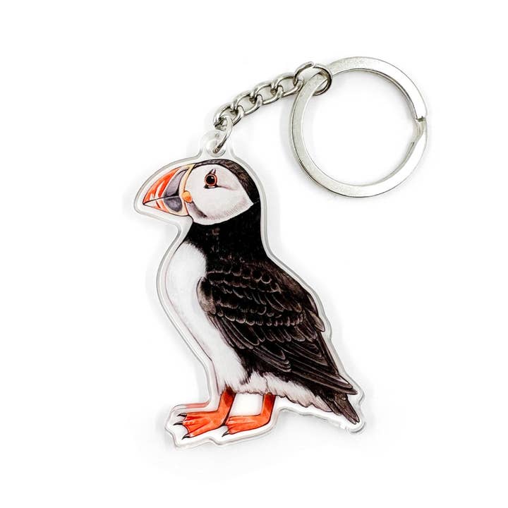 Porte-clés Atlantic Puffin pour la vente par Allison Stoiser Art
