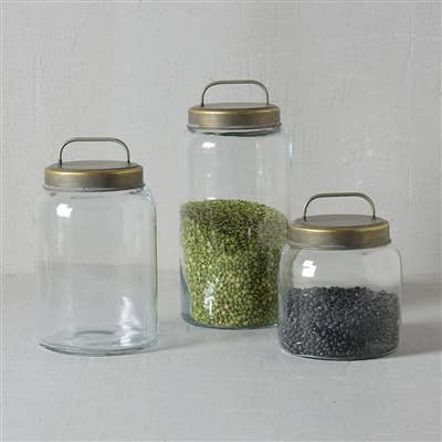 HomArt - Wholesale Canister - Archer Canister with Metal Lid - Sm. Capacity 88 oz