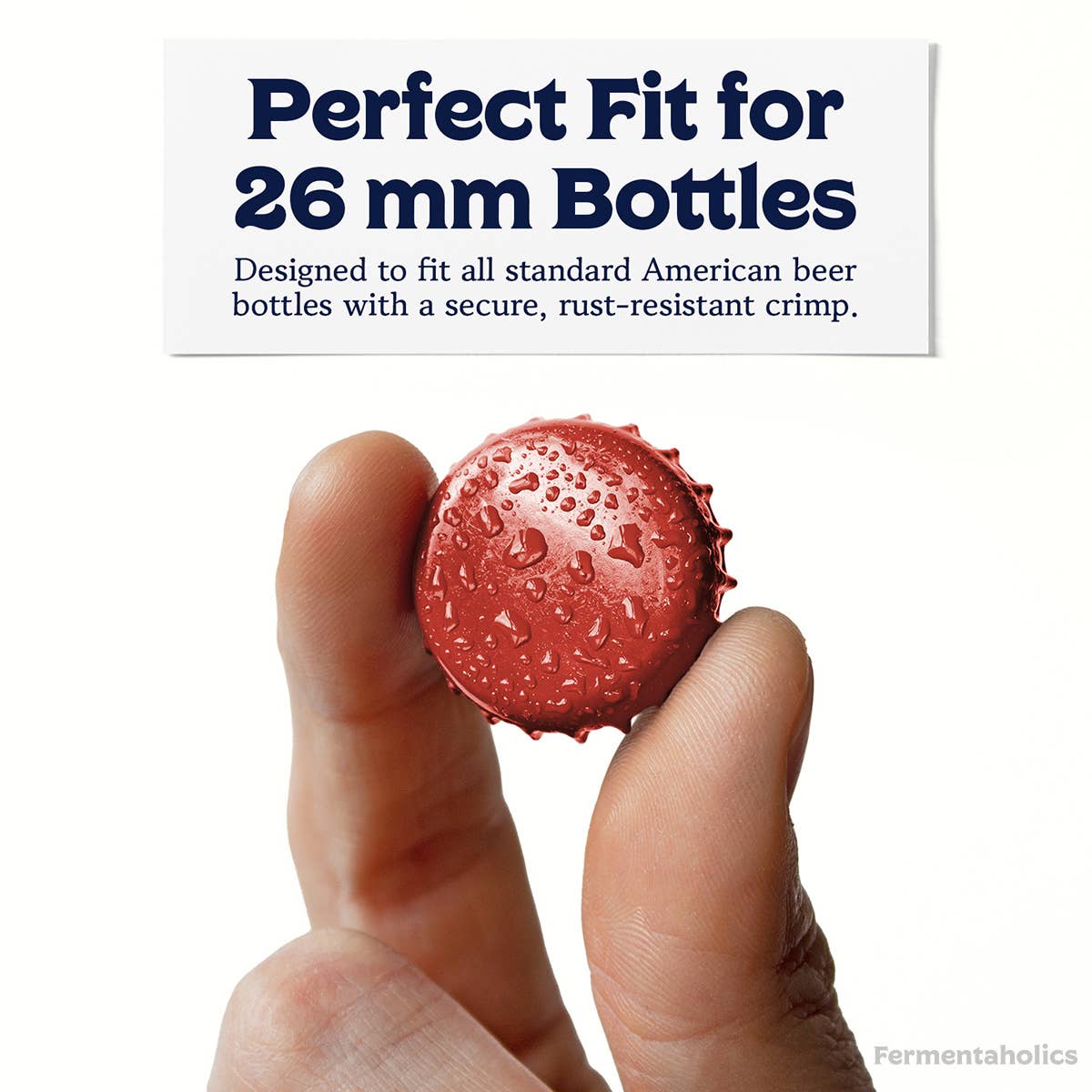 Fermentaholics - Wholesale Bottle/Wine Opener - Fermentaholics Red Beer Bottle Caps - 144 Count1