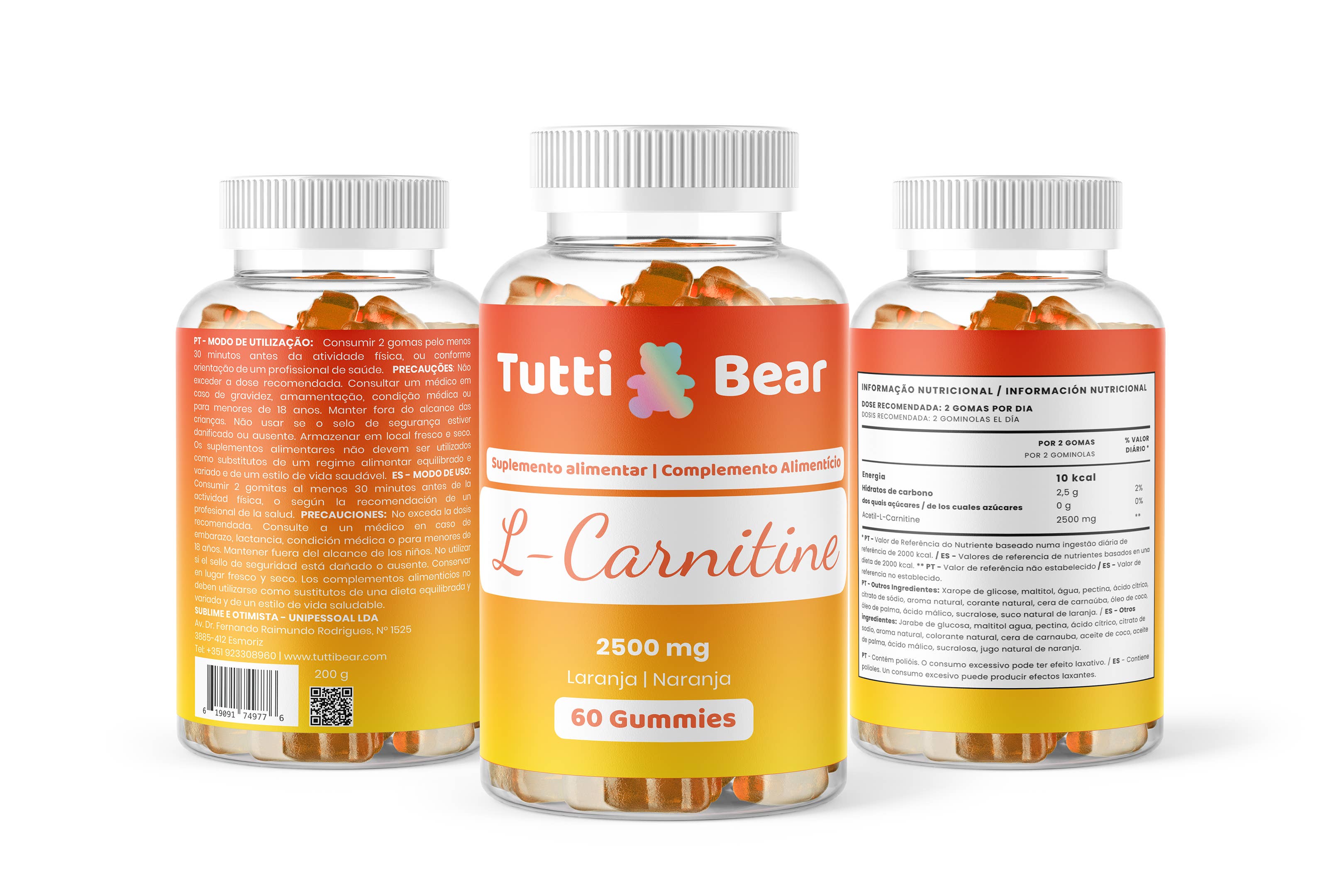 TUTTI BEAR - Wholesale Oral Supplement/Vitamin - L-Carnitine Gummies3