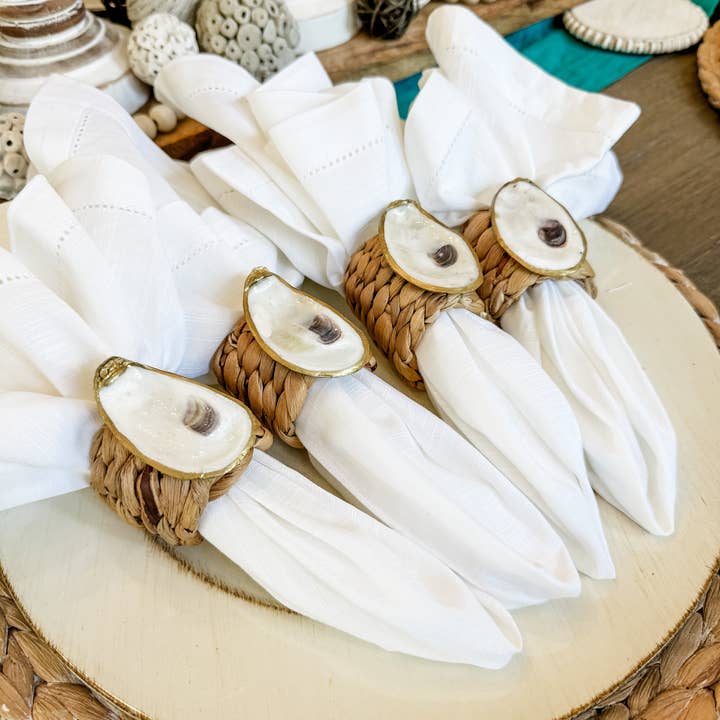 Made on Maidstone - Wholesale Napkin Ring - Oyster Shell Napkin Rings