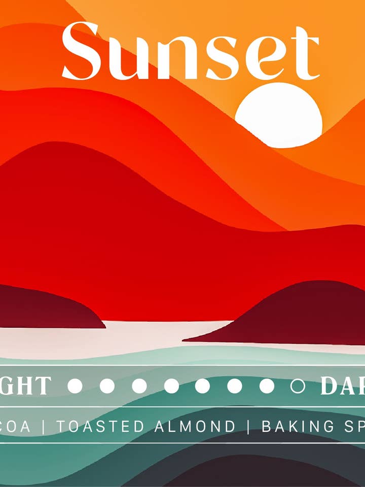 coucher de soleil pour la vente par Live Oak Coffee Roasters