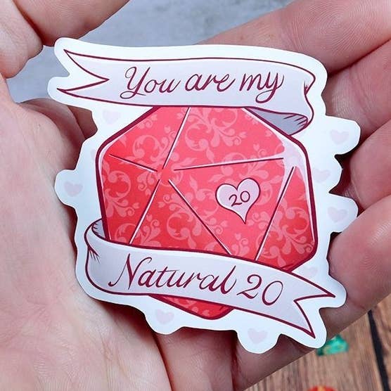 Adesivo You Are My Natural 20 per la vendita all'ingrosso da parte di Level 1 Gamers