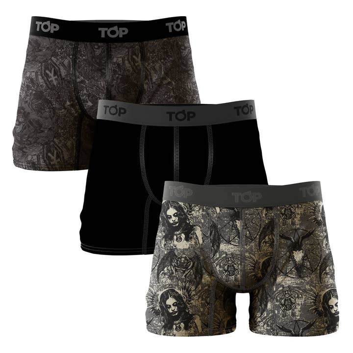 TOP - Vente Sous-vêtements – homme - Boxer en coton pour homme, lot de 3, collection Playlist17