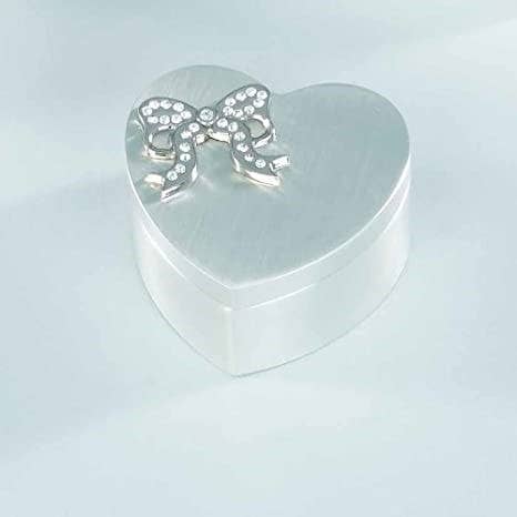 Elegance - Wholesale Decorative Box - Jeweled Ribbon Heart Box