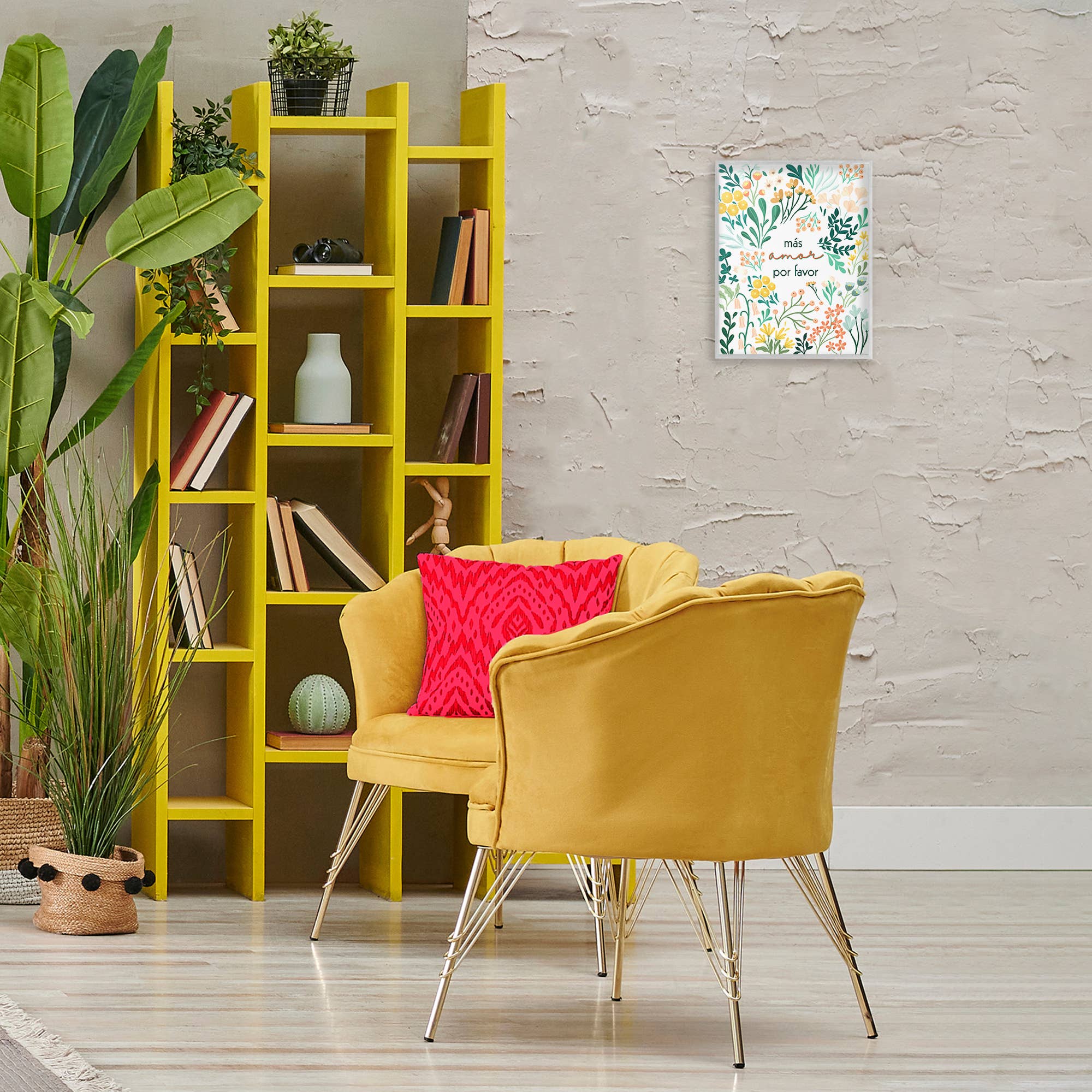 Stupell Industries – wholesale Väggdekor - Barn och baby – More Love Por Favour Blommor Framed Giclee Art16