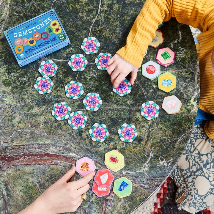 eeBoo - Wholesale Brain Game - Kids - Gemstones Little Memory & Matching Game