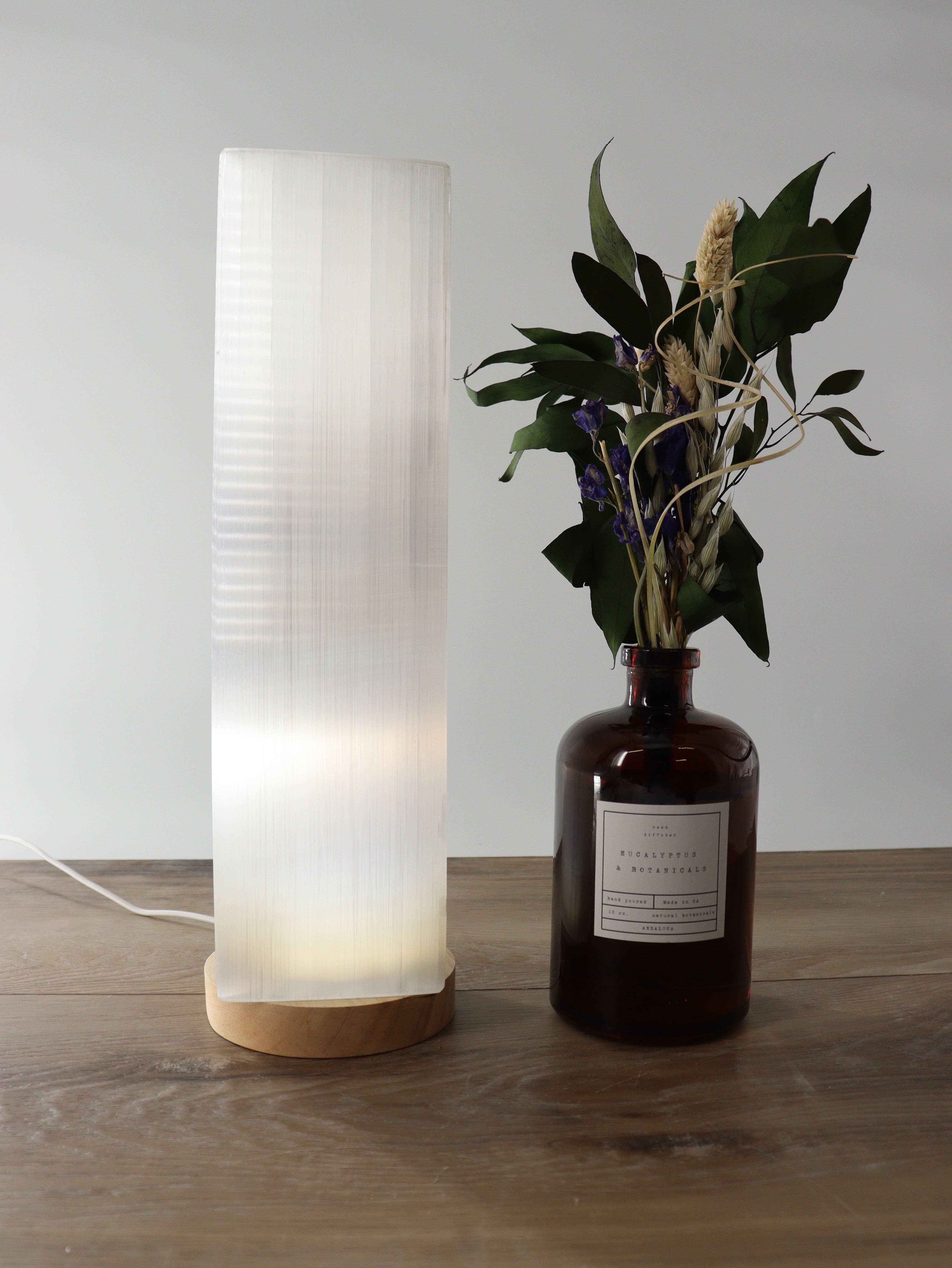 Mi Esperanza Minerals - Wholesale Accent/bureaulamp - Rechthoekige selenietlamp