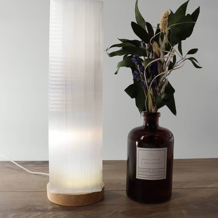 Mi Esperanza Minerals - Wholesale Accent/bureaulamp - Rechthoekige selenietlamp0