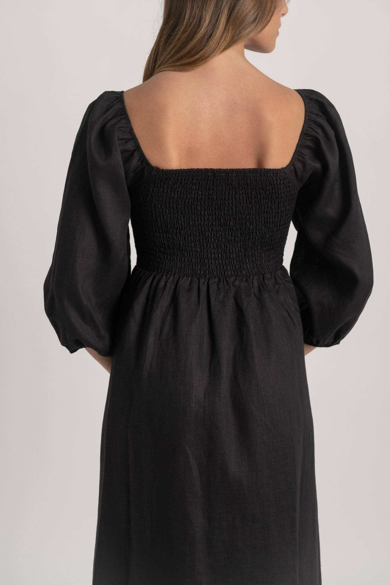 LUXMII - Wholesale Dress - Women's - Agapi Maxi Dress Black5