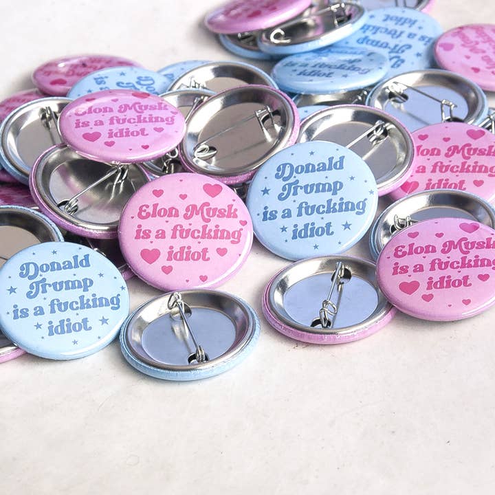 The Witch Crafter - Wholesale Lapel Pin/Button - donald trump is a fucking idiot 1.5inch round buttons1