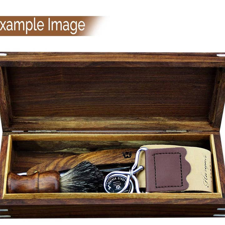 Haryali London - Venta al por mayor Conjuntos/kits de afeitado - Hombre - Caja de madera artesanal para accesorios de afeitado