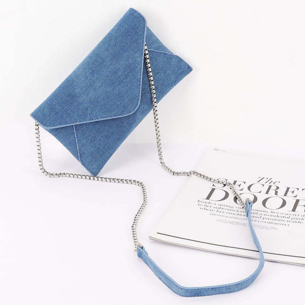 3AM BY H&D ACCESSORIES - Vente Pochette – femme - Pochette enveloppe en denim3