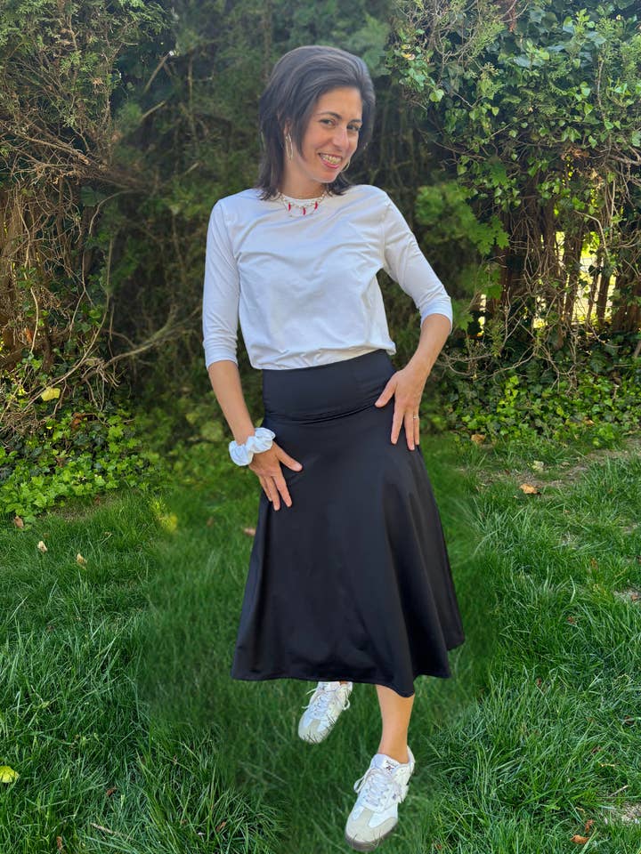 Saia Midi com Bolsos por atacado de Transcendent Active