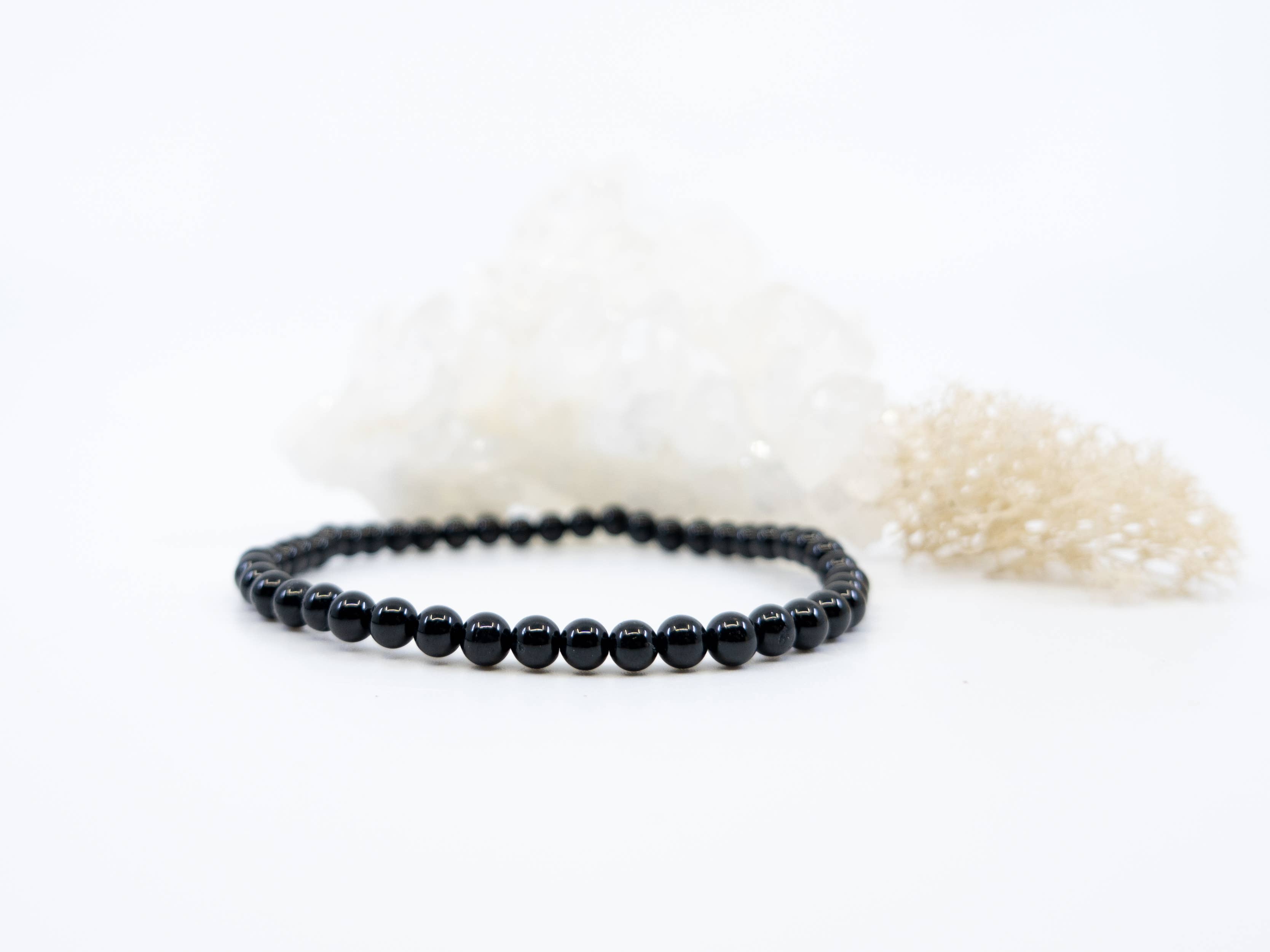 Celestial Habit - Wholesale Beaded Bracelet - Gemstone Energy Stretch Bracelets ~ Black Tourmaline0
