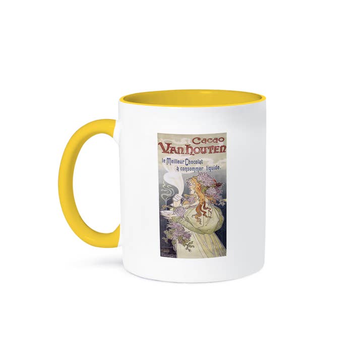 3dRose - Wholesale Coffee Mug - 3dRose, Vintage Vanhouten Chocolate a sonsommer liquide French Advertising Poster, Mug