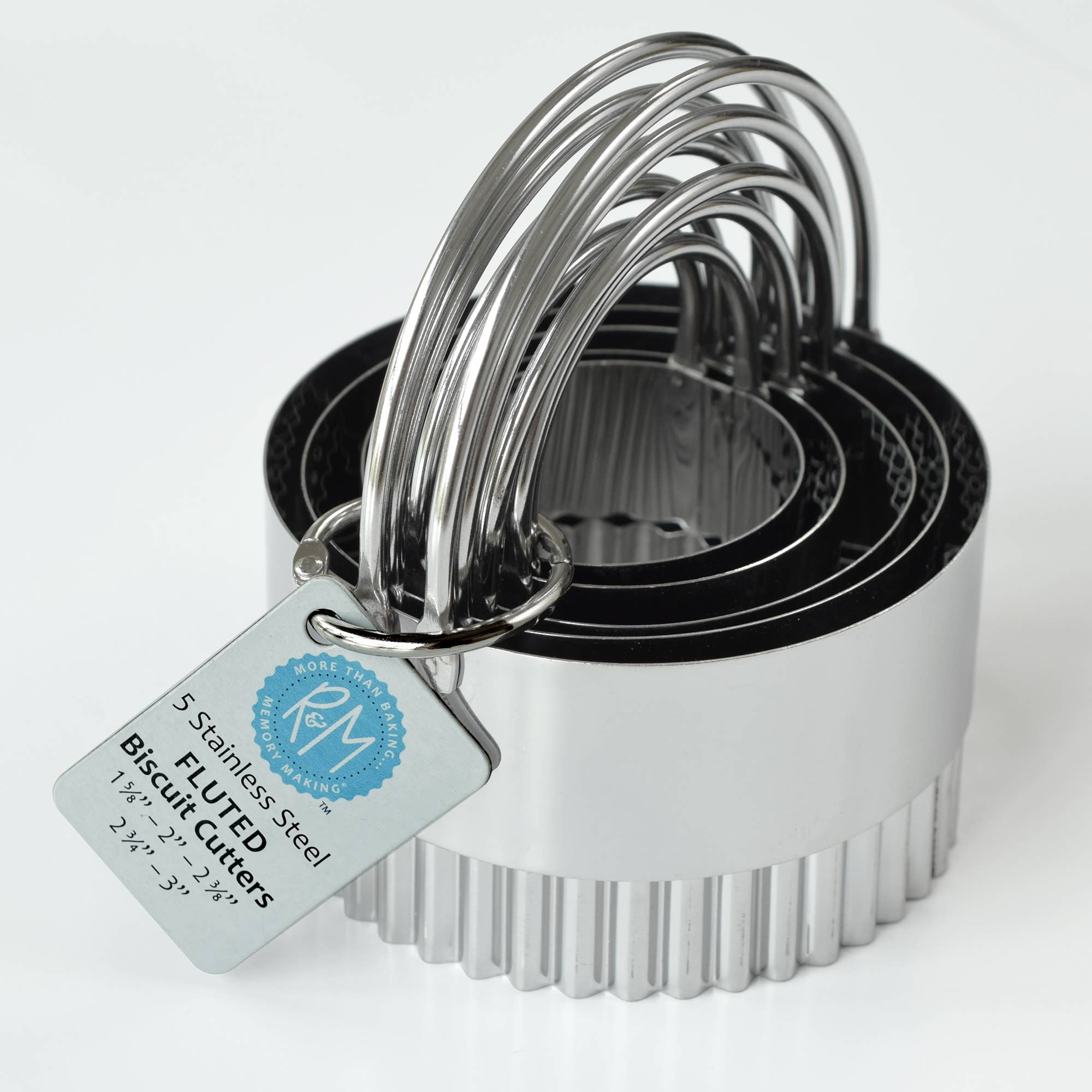 R&M International - Vente Emporte-pièce - Ensemble de 5 emporte-pièces cannelés S/S1