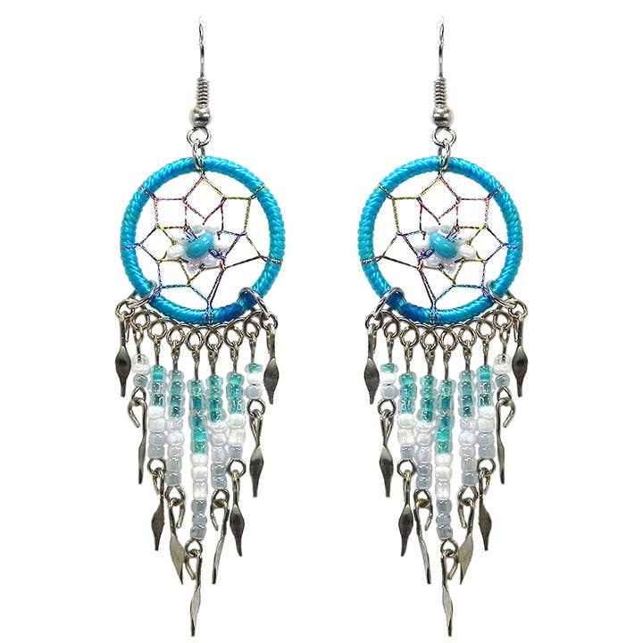 Pichincha - Vente Boucles d'oreilles pendantes - Boucles d'oreilles pendantes en métal à perles longues Daisy Dream Catcher4