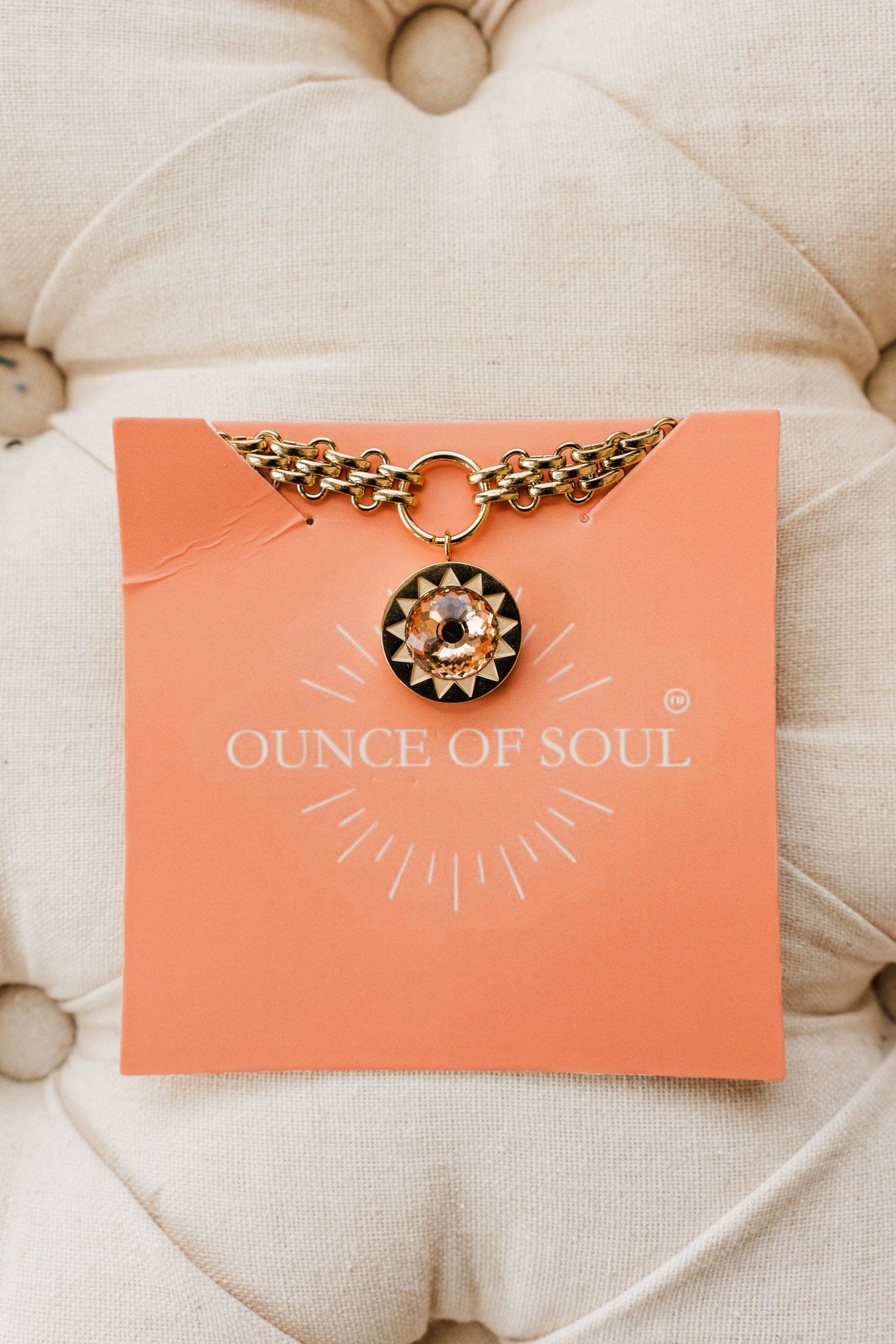 Ounce of Soul - Wholesale Pendant/Charm Necklace - Statement Sunburst Necklace3
