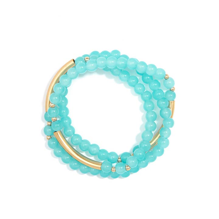 ZENZII Jewelry – Großhandel Perlenarmband – Glänzend und Gold Perlen Wrap Armband Schmuck22