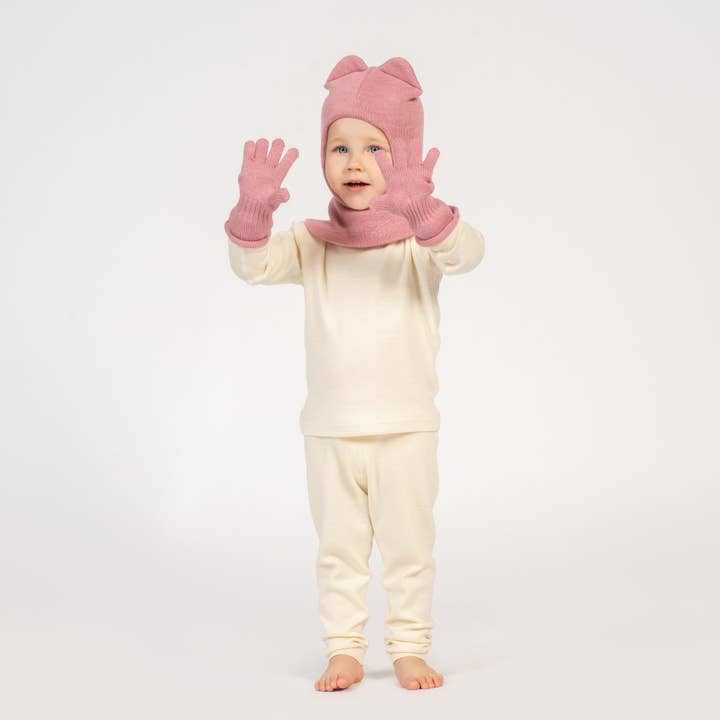 menique – Engroshandel Handsker - Børn – Børnevanter i strikket merinould1