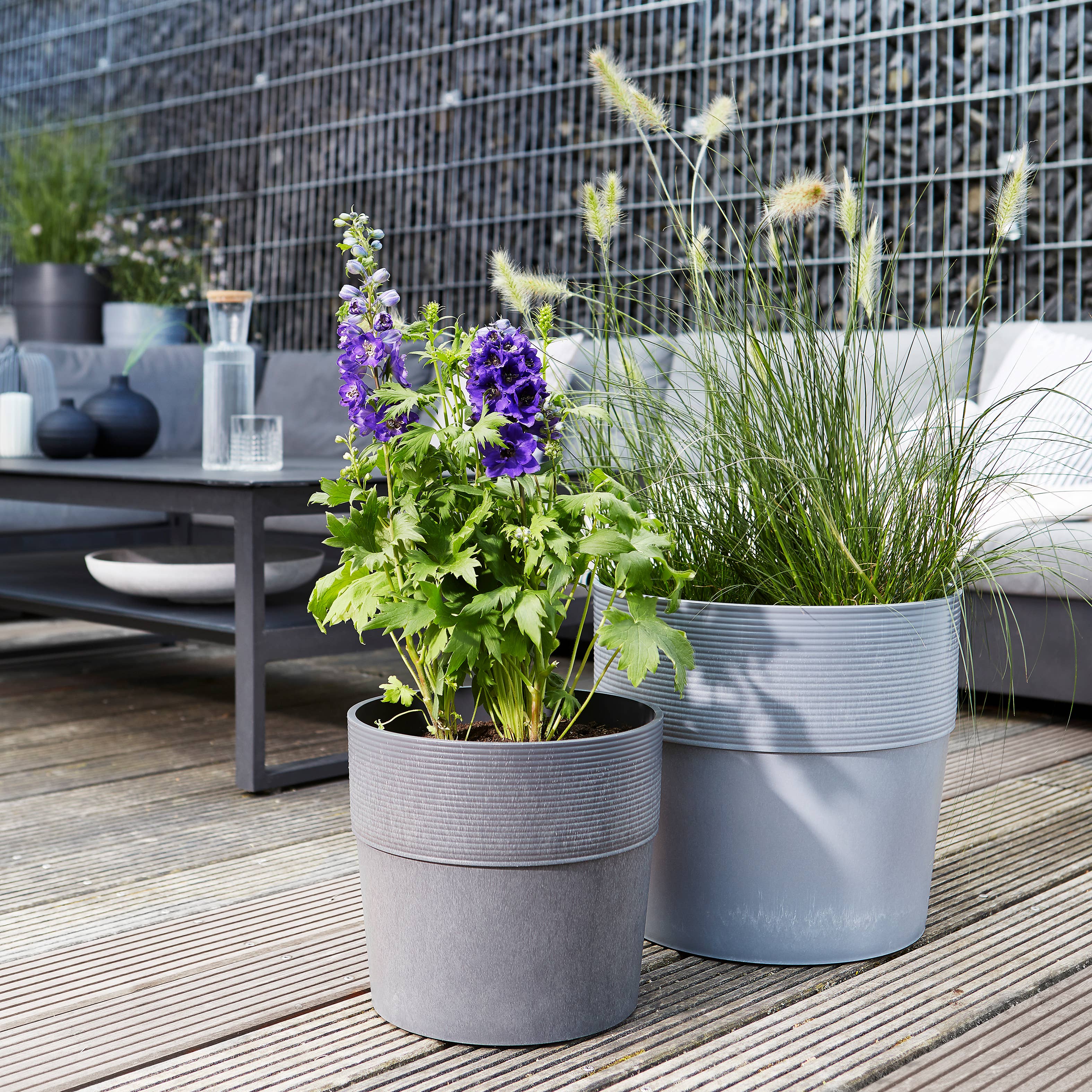 Scheurich - Wholesale Plant Pot - Groove+ 266 flower pot/planter with irrigation insert5