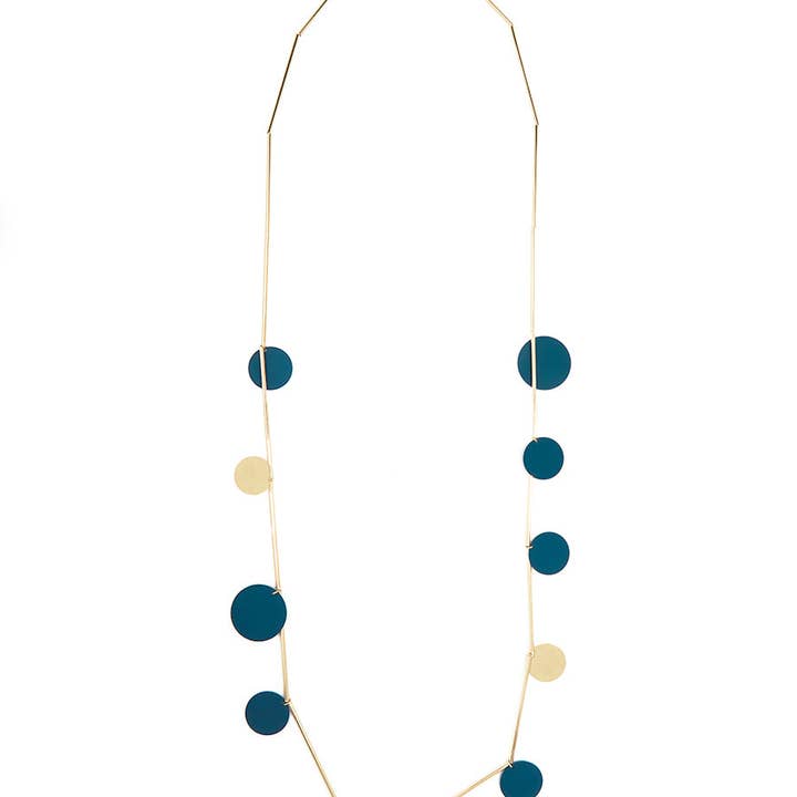 ZENZII Jewelry - Vendita all'ingrosso Collane a bavaglio - Collana Lunga a Cerchio Piatto12