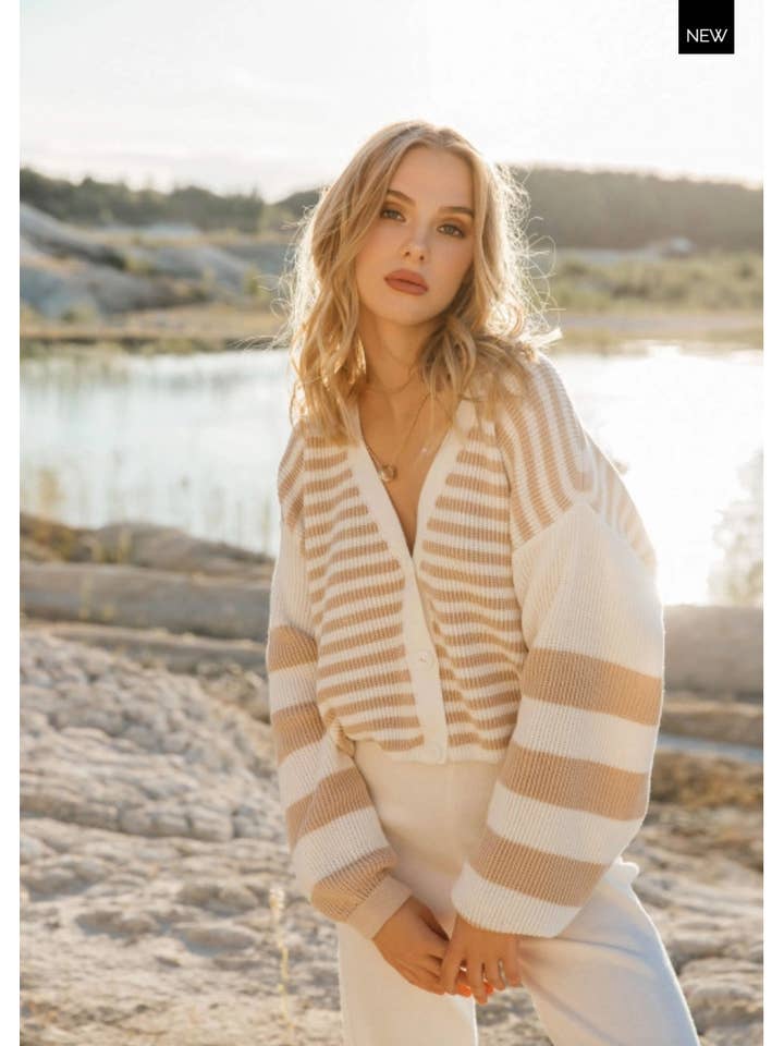 Nenya Fashion Limited - Vente Cardigan – femme - Cardigan boutonné à col en V2