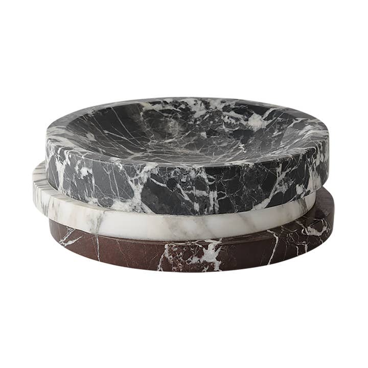 Greg Natale - Wholesale Decorative plate/dish/bowl - Pila Bowl Antico, Arabescato & Merlot0