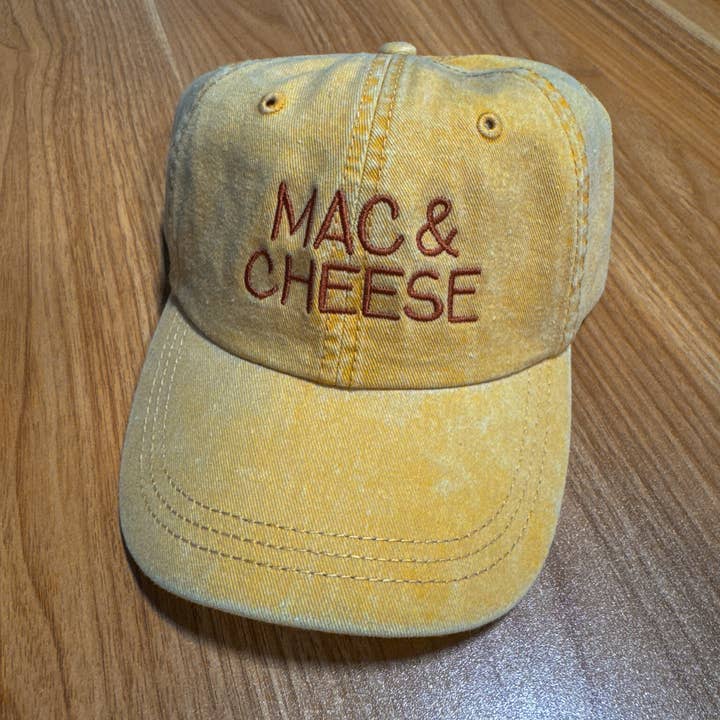 Mac & Cheese Hat for wholesale by Emily Paige Company