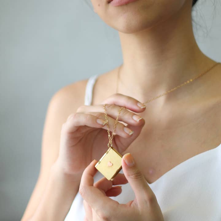 Silk Purse, Sow's Ear - Wholesale Locket Necklace - Love Story Book Locket Necklace