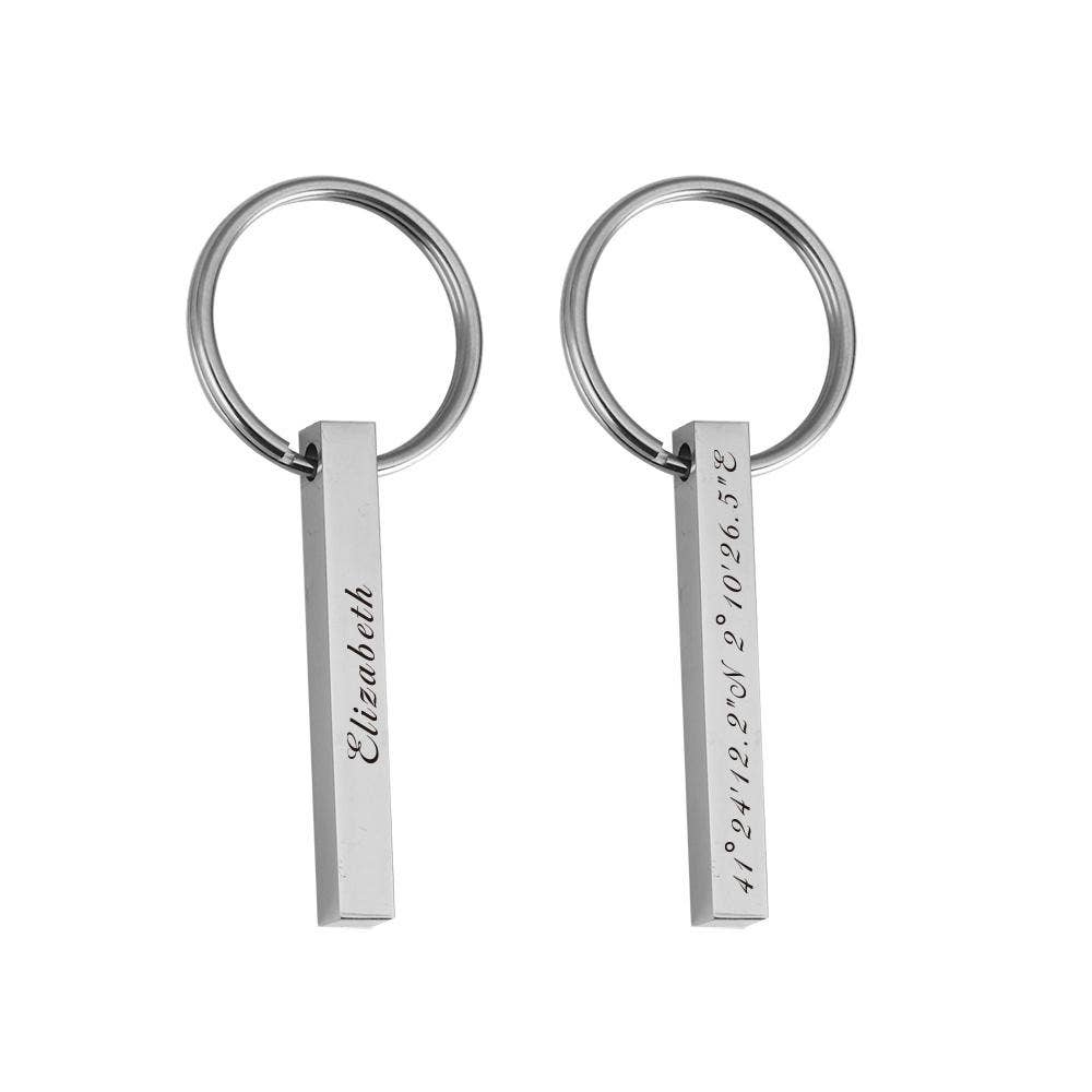 SoulfulMemory - Wholesale Keychain – Unisex - Personalized &  Engraved Bar Pendant Key rings0