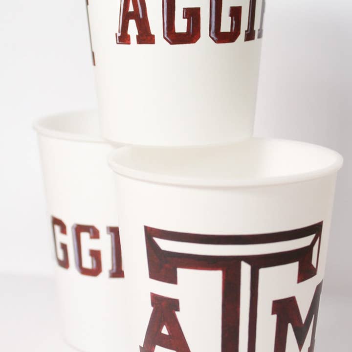 FOSTER - Wholesale Disposable Cup - Texas A&M Aggies Reusable Cup Set, Set of 10