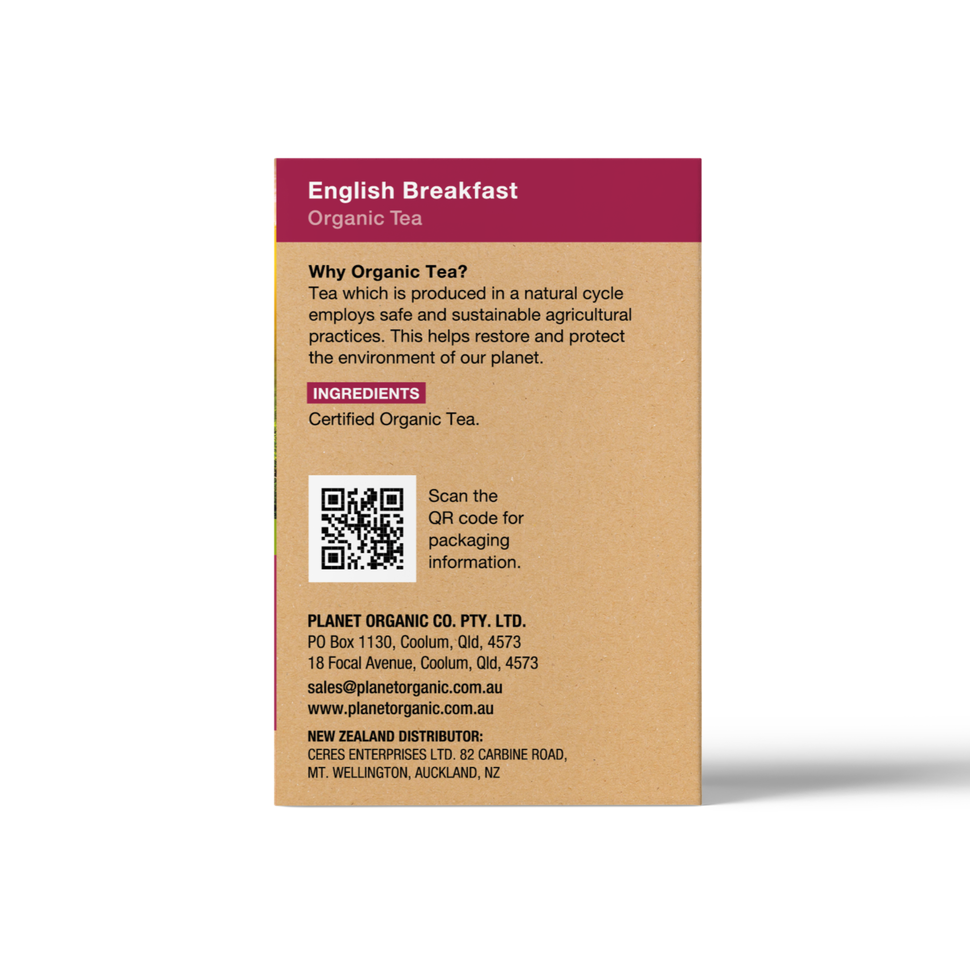 Planet Organic - Wholesale Tea bags - English Breakfast Tea Bags3