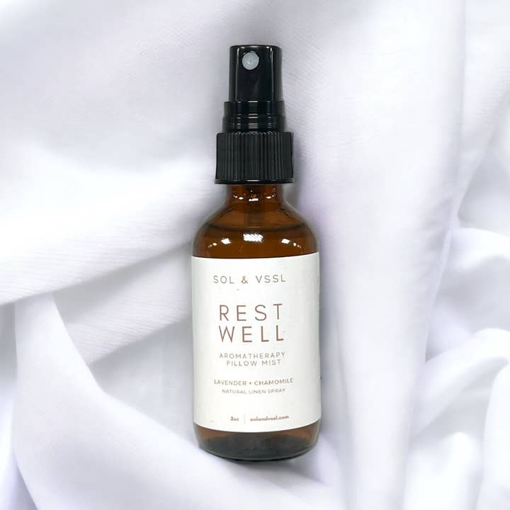 REST WELL | AROMATHERAPY PILLOW MIST for wholesale by SOL & VSSL