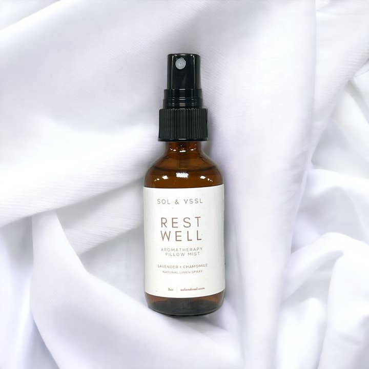 REST WELL | AROMATHERAPY PILLOW MIST for wholesale by SOL & VSSL