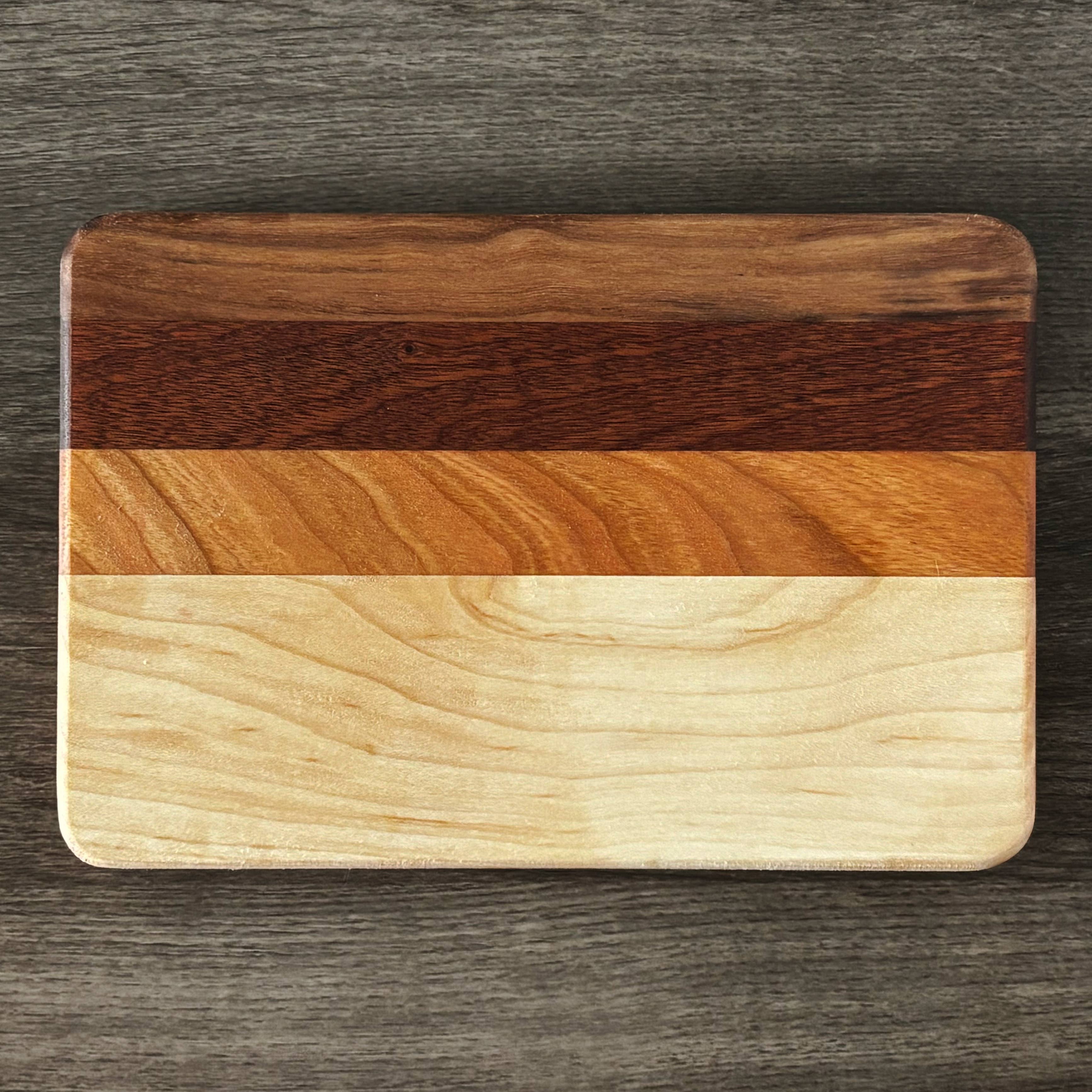 Holzer Handcrafted ® - Wholesale Cutting Board - Handmade Cutting Board 9" x 6" x .8" | Maple, Cherry, Sapele, Walnut Hardwood | Holzer Handcrafted3
