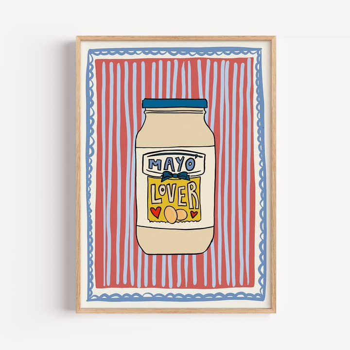 Mayo Lover Print for wholesale by Illustrated by Weezy