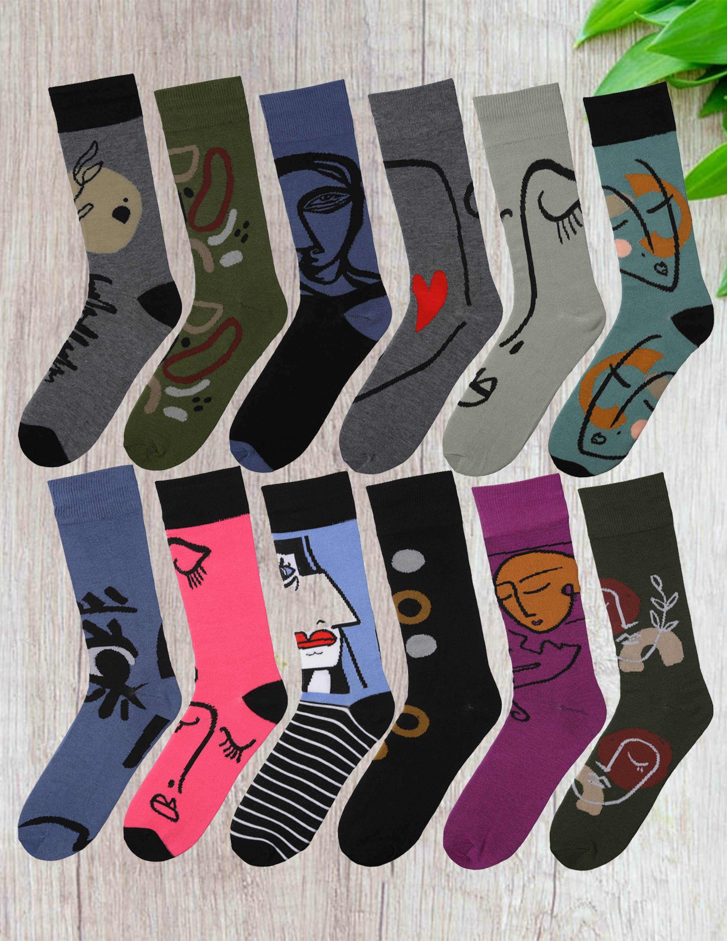 Isadora, Tipi toe, & James Fiallo - Wholesale Socks - Men's - Men's James Fiallo 3 Pack Men's Colorful Fancy Dress Socks11