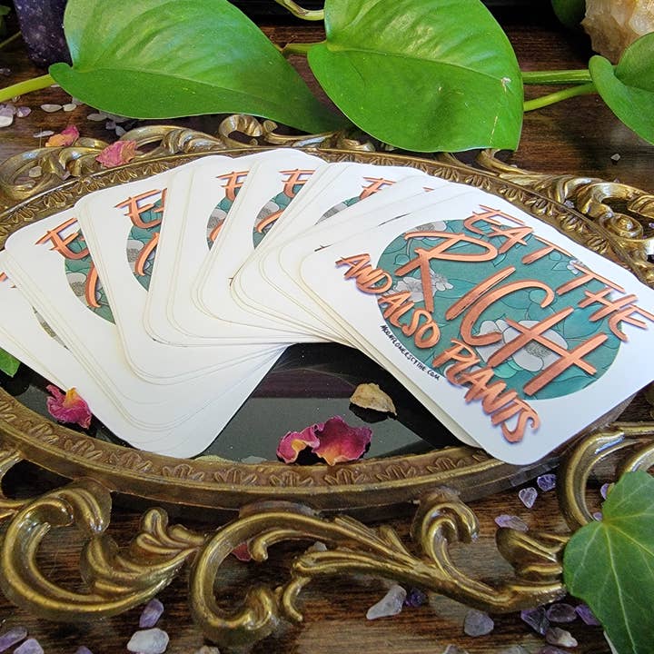 Pegatina Eat the Rich para venta al por mayor de Moonflower Scythe